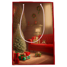 Saco de Presente de Natal Médio