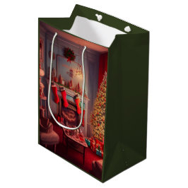 Sacola Para Presentes Média Saco de Presente de Natal Médio