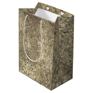 Sacola Para Presentes Média Saco de presente de ouro com tema sequenciado para