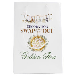 Sacola Para Presentes Média Saco de Presente do Item do Ouro de Troca de Despe