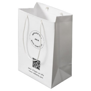Sacola Para Presentes Média Saco de Presente Eco Kraft com Logotipo Personaliz