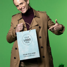 Sacola Para Presentes Média Saco de Presente Empresarial Minimalista Moderno