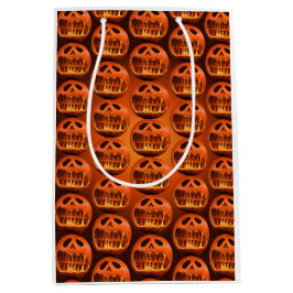 Sacola Para Presentes Média Saco de presente Halloween abóbora assustadora