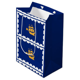 Sacola Para Presentes Média Saco de Presente Médio Bandeira da Cidade de Quebe