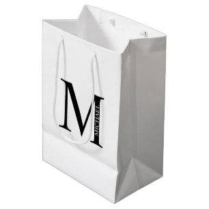 Sacola Para Presentes Média Saco de Presente Médio com Monograma e Nome Person