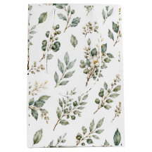 Saco de Presente Médio de Eucalipto Botânico Elega