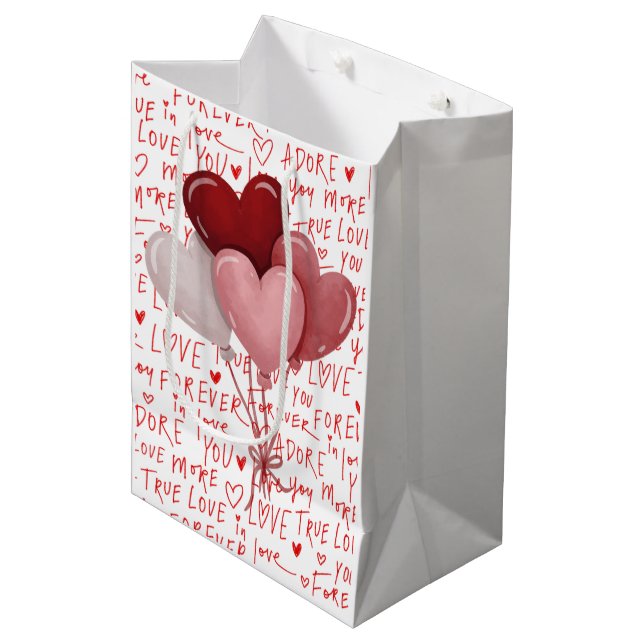 Sacola Para Presentes Média Saco de Presente Médio Love Vibes (Frente inclinada)