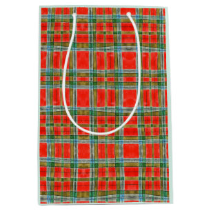 Sacola Para Presentes Média Saco de Presente Médio MAC BAIN TARTAN