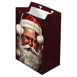 Sacola Para Presentes Média Saco de Presente Médio Papai Noel