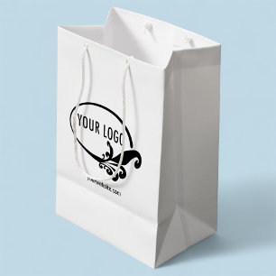 Sacola Para Presentes Média Saco de Presente Negócios Logotipo Marca Promocion