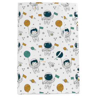 Sacola Para Presentes Média Saco de presente para crianças - Festa Espacial