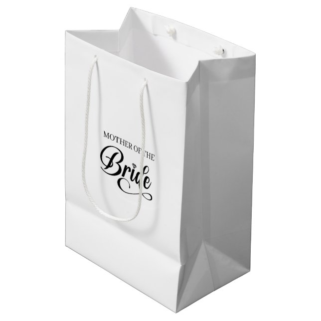 Sacola Para Presentes Média Saco de Presente para Mãe da Noiva no Casamento (Frente inclinada)