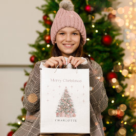 Sacola Para Presentes Média Saco de Presente Personalizado Árvore de Natal Blu