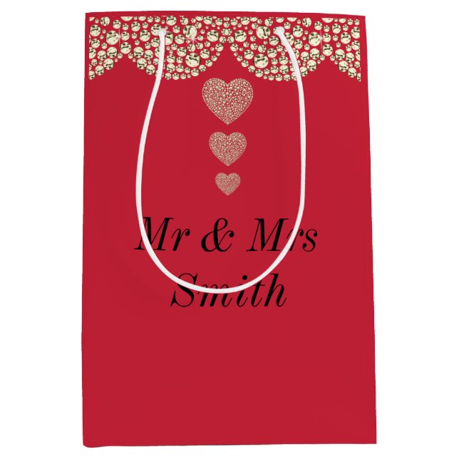 Sacola Para Presentes Média Saco de presente personalizado bonito invulgar (Frente)