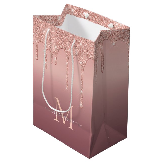 Sacola Para Presentes Média Saco de Presente Personalizado com Nome em Letra B (Frente inclinada)