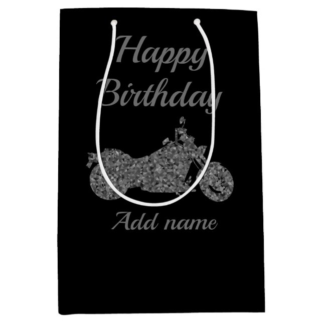 Sacola Para Presentes Média Saco de presente personalizado para motocicletas/m (Frente)