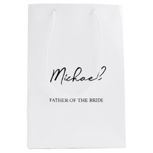 Sacola Para Presentes Média Saco de Presente Personalizado Preto e Branco para
