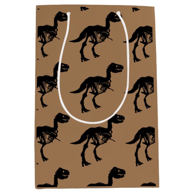 Sacola Para Presentes Média Saco de presente único e especial de esqueleto de  (Frente)