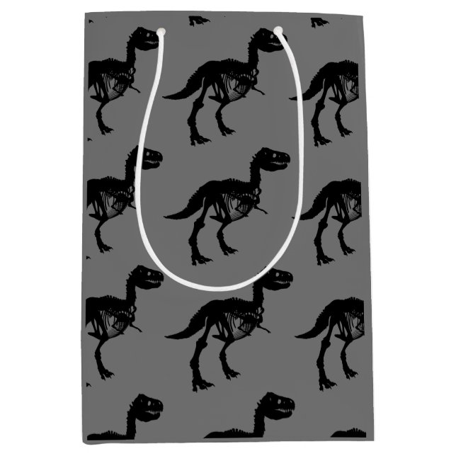 Sacola Para Presentes Média Saco de presente único e especial de esqueleto de  (Frente)