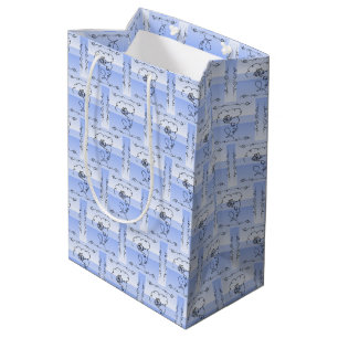 Sacola Para Presentes Média Saco de Presente Vertical Vinca de Beleza Fluindo