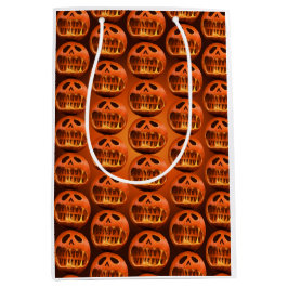 Sacola Para Presentes Média Saco de presentes Abóbora assustadora do Halloween