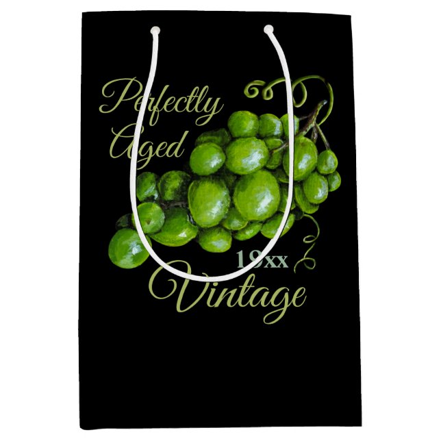 Sacola Para Presentes Média Saco de presentes de uvas (Frente)