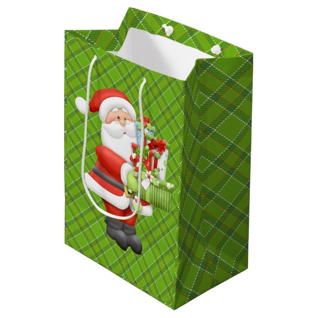 Sacola Para Presentes Média Saco de Presentes do Papai Noel (Frente inclinada)