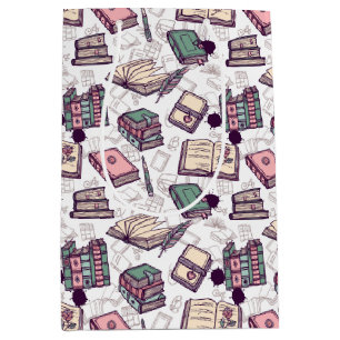 Sacola Para Presentes Média Saco de Presentes para Amantes de Livros