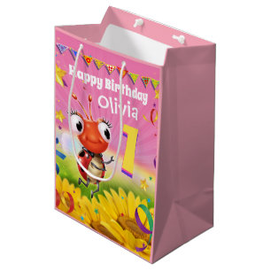 Sacola Para Presentes Média Saco de presentes personalizado para primeiro aniv