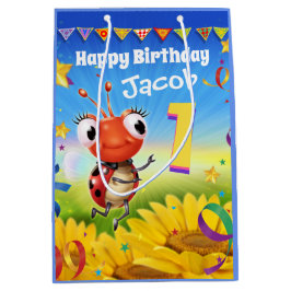 Sacola Para Presentes Média Saco de presentes personalizado para primeiro aniv