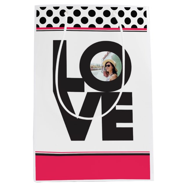 Sacola Para Presentes Média Saco de presentes personalizados (Frente)