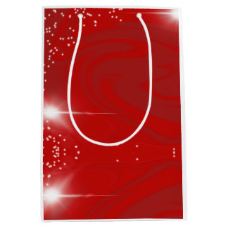 Sacola Para Presentes Média Saco de presentes Red Swirls