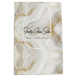 Sacola Para Presentes Média Saco de Salão de Glam de Mole - Desenho editável m