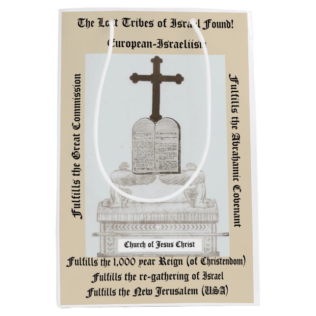 Sacola Para Presentes Média Saco do Patrimônio Cristão (Frente)