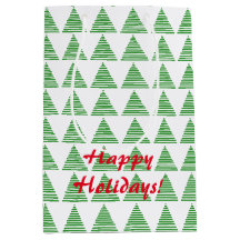 Saco do Presente - Árvores de Natal Estilizadas