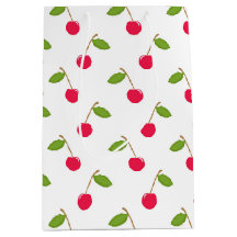 Saco do presente da cereja