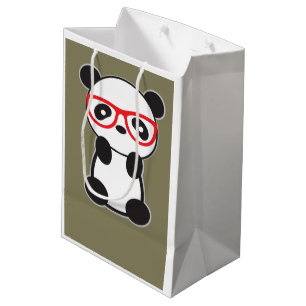 Sacola Para Presentes Média Saco do presente da panda
