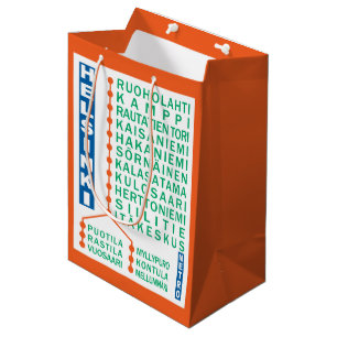 Sacola Para Presentes Média Saco do presente das estações de metro de