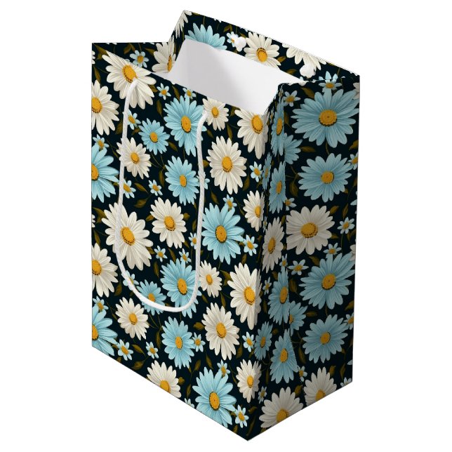 Sacola Para Presentes Média Saco do Presente de Impressão Floral (Frente inclinada)
