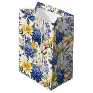 Sacola Para Presentes Média Saco do Presente de Impressão Floral