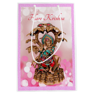 Sacola Para Presentes Média Saco do presente de Krishna da lebre