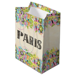 Sacola Para Presentes Média Saco do Presente de Paris