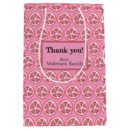 Sacola Para Presentes Média Saco do presente de toranja rosa