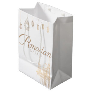 Sacola Para Presentes Média saco do presente do tema de ramadan Kareem para a