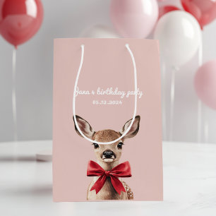 Sacola Para Presentes Média Saco do presente para veados rosa e vermelho Fes