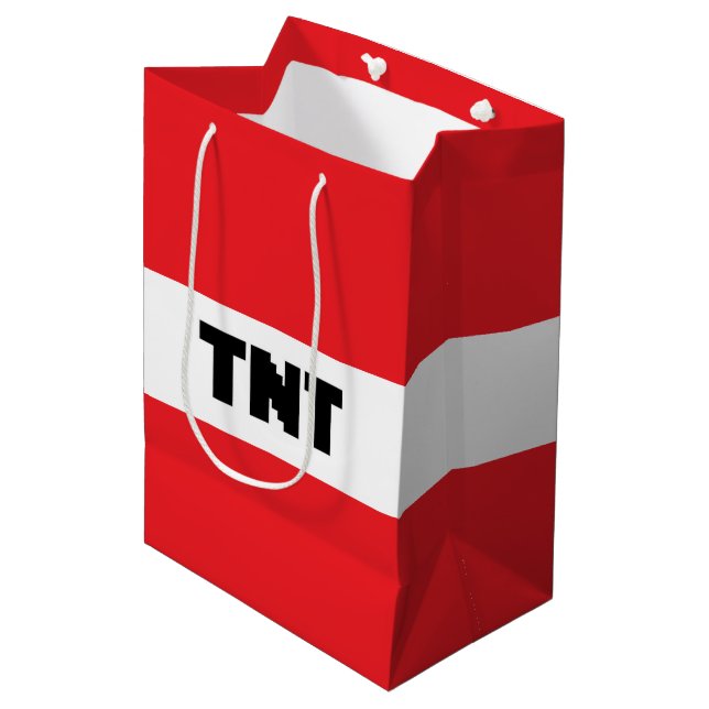 Sacola Para Presentes Média Saco do presente TNT - Explosão do grupo Gamer (Frente inclinada)