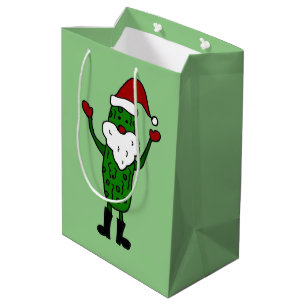 Sacola Para Presentes Média Saco engraçado do presente de Papai Noel da
