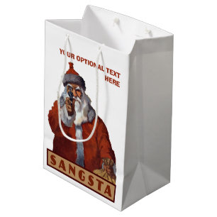 Sacola Para Presentes Média Saco feito sob encomenda do presente do papai noel