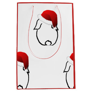 Sacola Para Presentes Média Saco médio do presente do coelho do papai noel