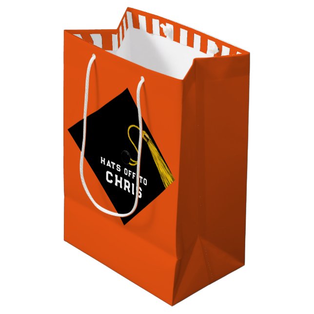 Sacola Para Presentes Média Saco médio para presentes 2022 para graduação pers (Frente inclinada)